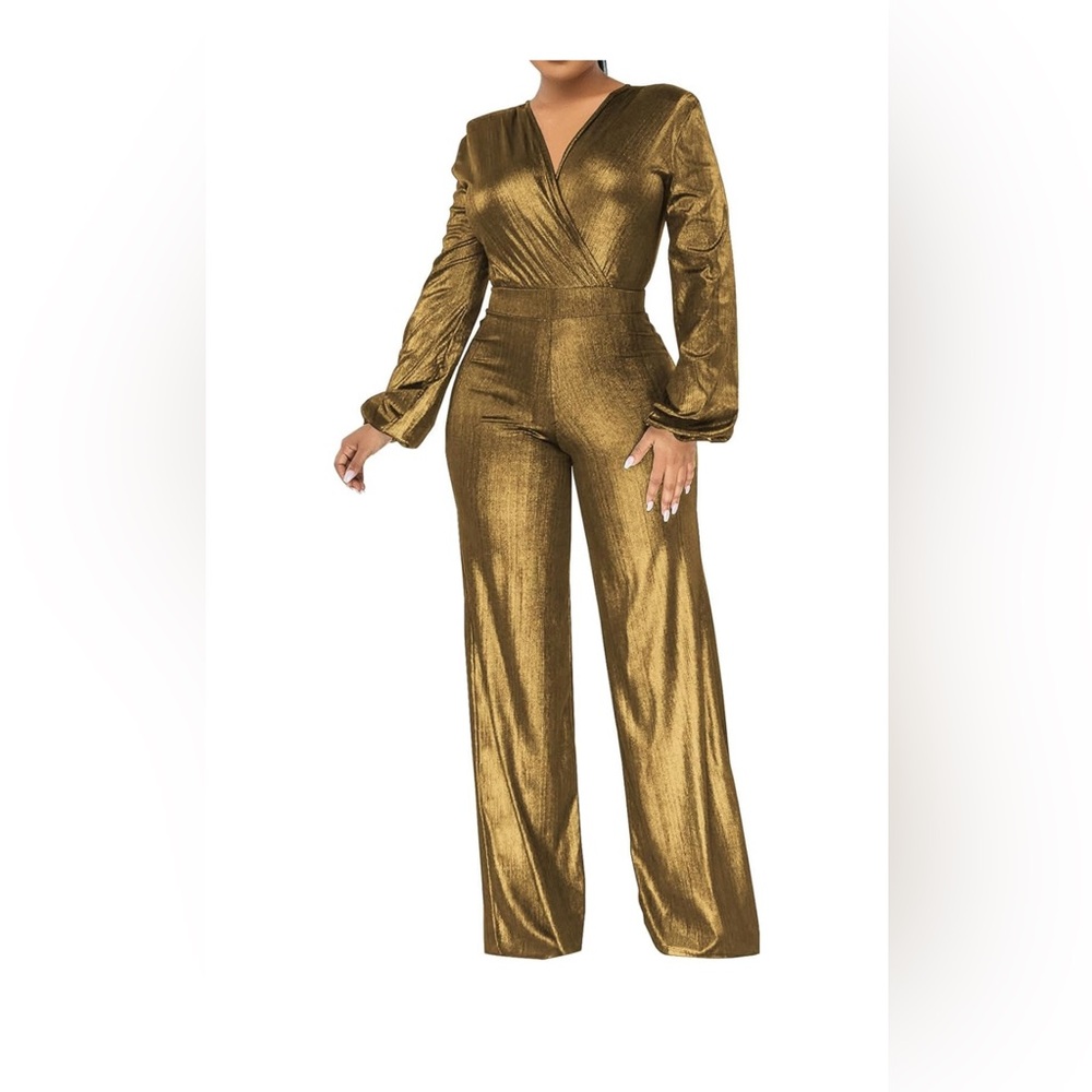 Elegant Gold Jumpsuit for Women